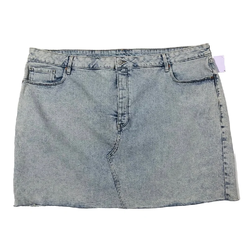 women's work skirtsBlue Denim Skirt Mini & Short Old Navy, Size 26