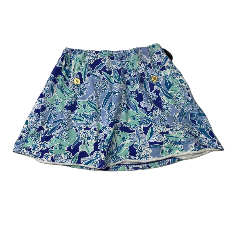 women's zip-up skirtsBlue  Skirt Designer By Lilly Pulitzer  Size: Xxs