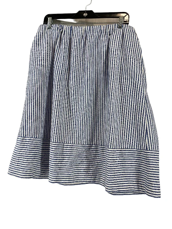 women's dressy skirtsBlue & White Skirt Midi J. Crew, Size Xl