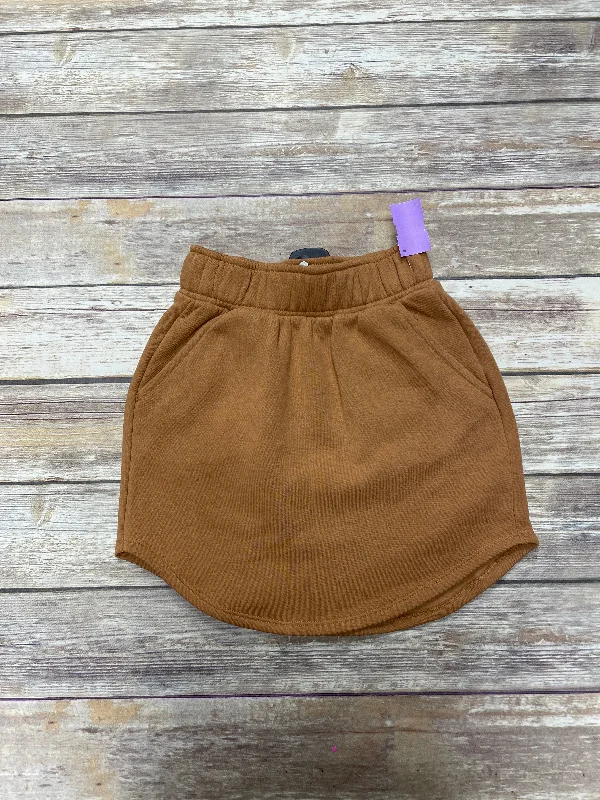 women's cotton skirtsBrown Skirt Mini & Short Wild Fable, Size Xxs