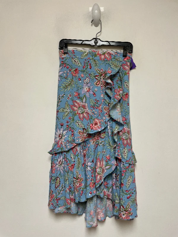 women's wool skirtsFloral Print Skirt Maxi Loft, Size 0