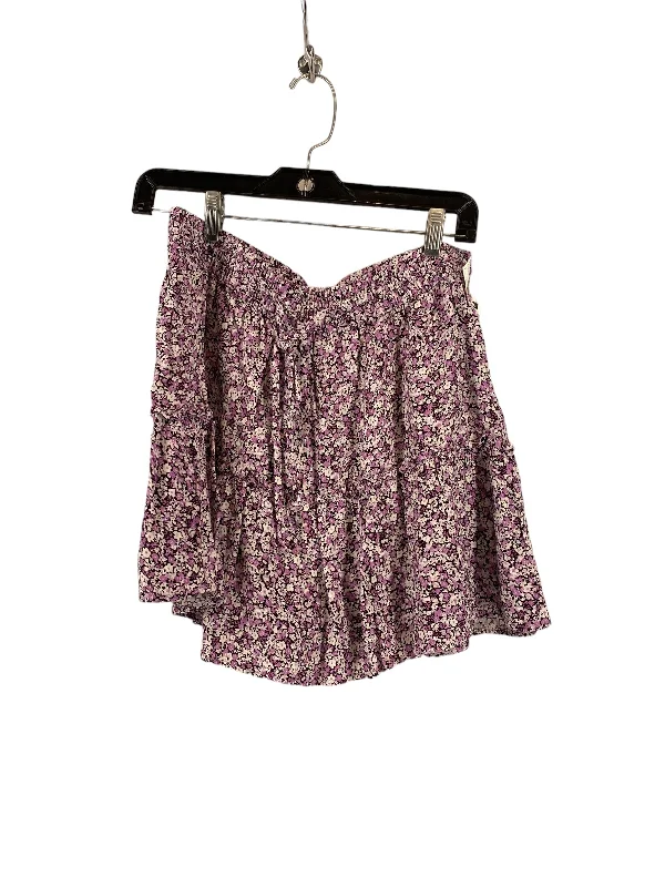 women's dressy circle skirtsFloral Print Skirt Mini & Short Zara, Size L