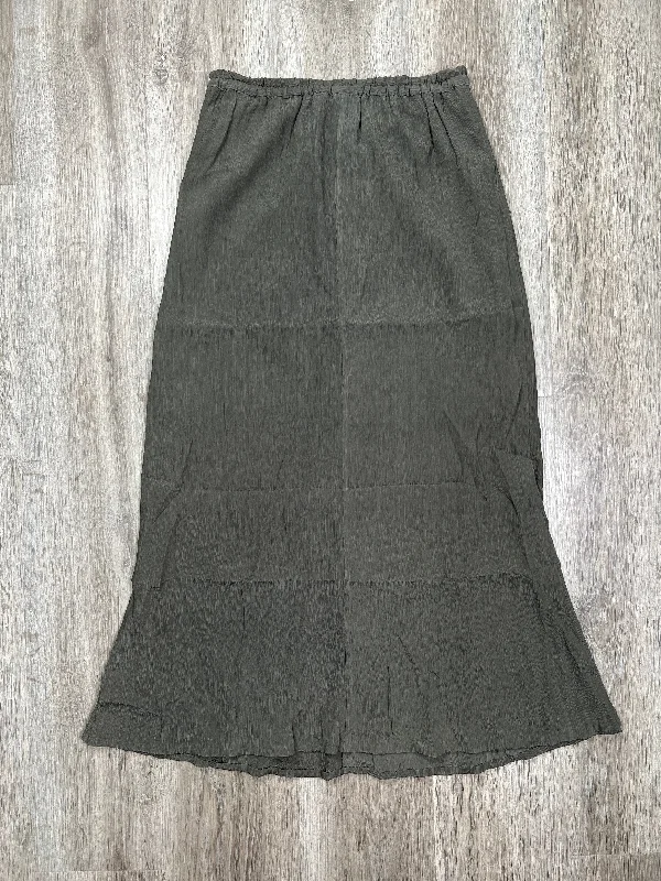 women's striped skirtsGreen Skirt Midi KISS OF THE WOLF Size S