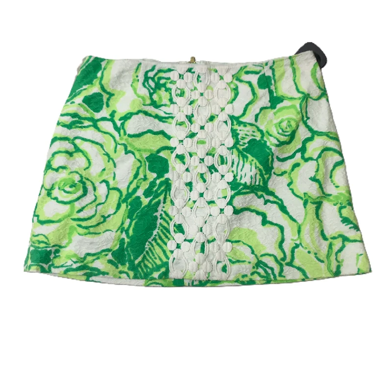 women's cool work skirtsGreen & White  Skirt Designer By Lilly Pulitzer  Size: Xs