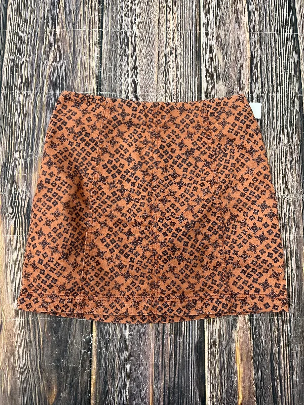 women's woven skirtsOrange Skirt Mini & Short Free People, Size S