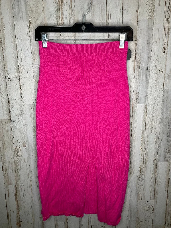 women's knitted skirtsPink Skirt Midi Free People, Size M