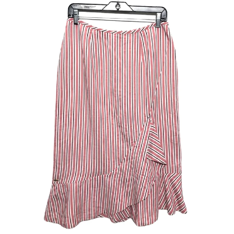 women's summer midi skirtsPink & White Skirt Midi Ted Baker, Size S