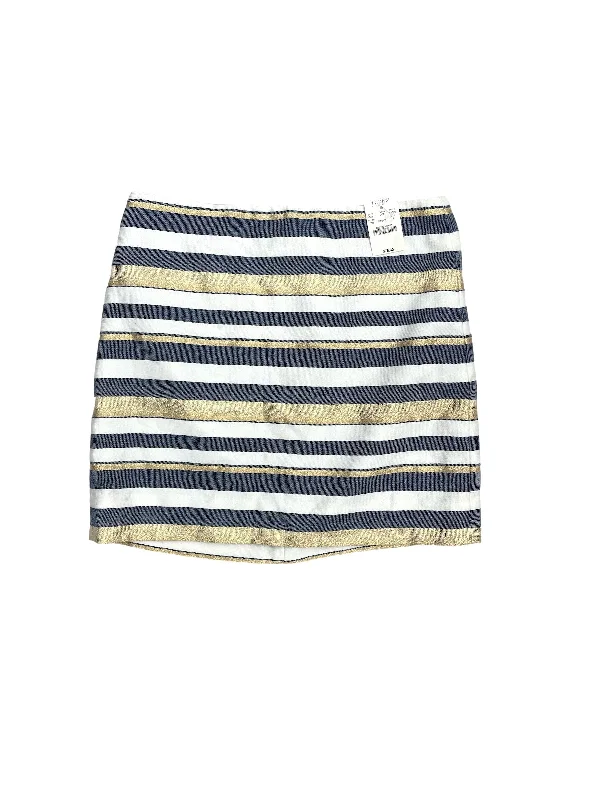 women's circle skirtsStriped Pattern Skirt Midi J. Crew, Size 2