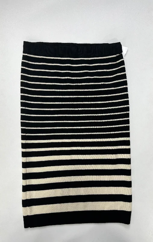 women's travel-friendly cocktail skirtsStriped Skirt Midi Ann Taylor O, Size 8petite