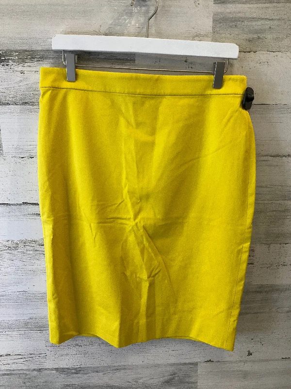 women's flowy skirtsYellow Skirt Midi J. Crew, Size M