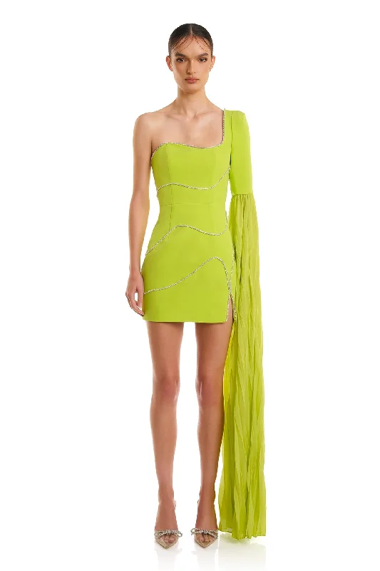 women's eco-friendly dressesAudrey Dress - Lime