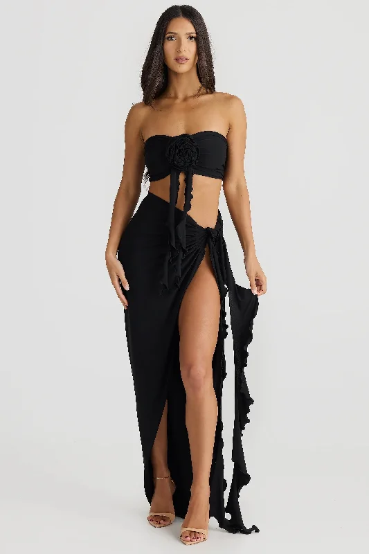 Backless DressBettina Set - Black