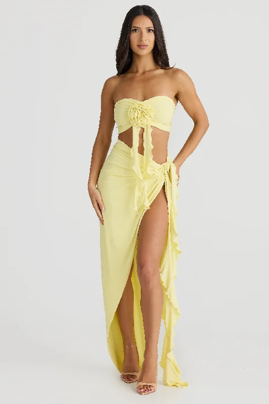 Empire DressBettina Set - Butter Yellow