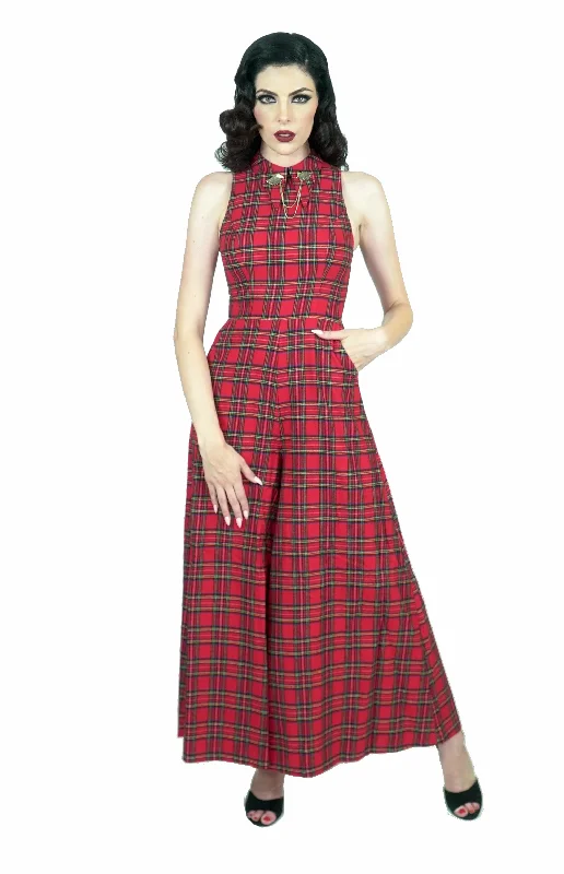 Polka-Dot DressHeadmistress Jumpsuit in Tartan