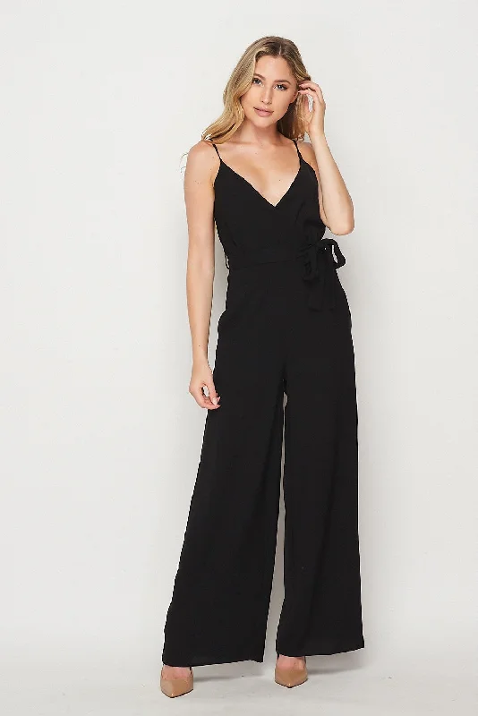 women's easy-to-wear dressesJumpsuit with Pocket | Black