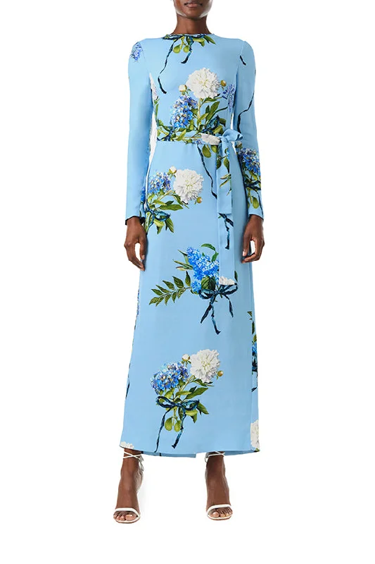 women's easy-to-wear dressesLong Sleeve Floral Sheath