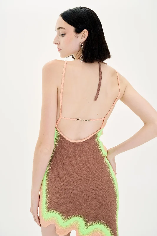 Minimalist DressLOTUS SIGNATURE WAVY DRESS WITH OPEN BACK