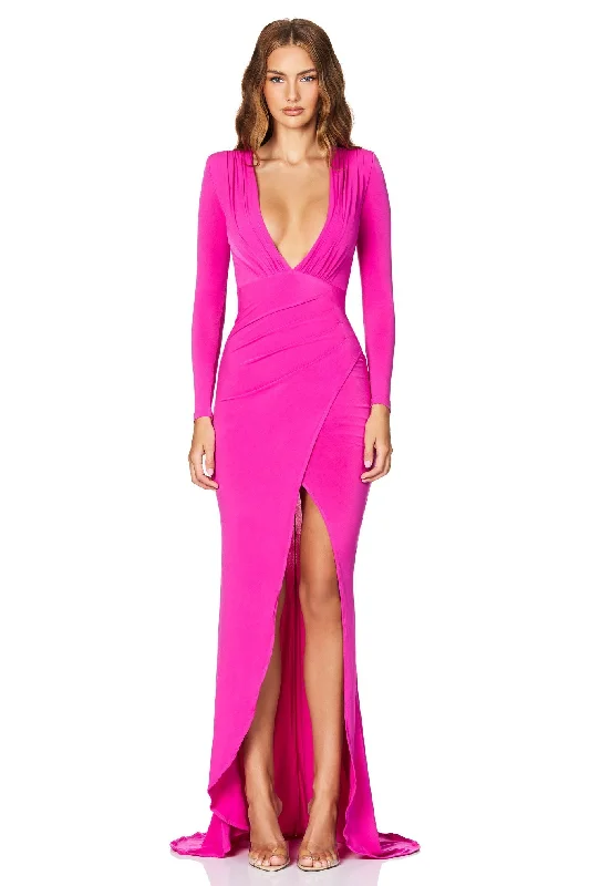 women's wedding guest dressesNookie Farrah Gown - Fuchsia