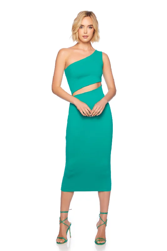 Minimalist Dressone shoulder cutout dress