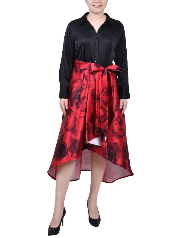 women's silk dressesPetite Satin/Mikado Dress