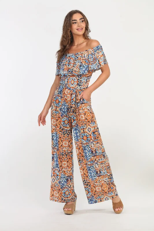 women's boho dressesRuffle Tube Jumpsuit