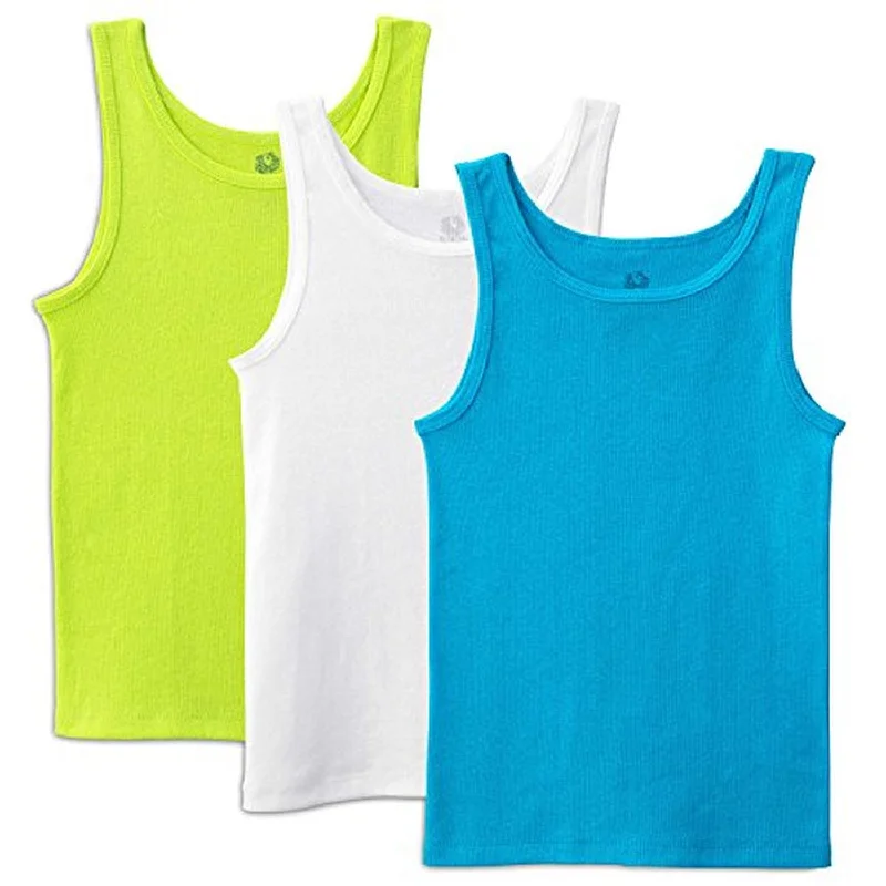 women's tops for those who love to experiment with fashionFruit of the Loom Toddler Girls` 3 Pack Wardrobe Tank