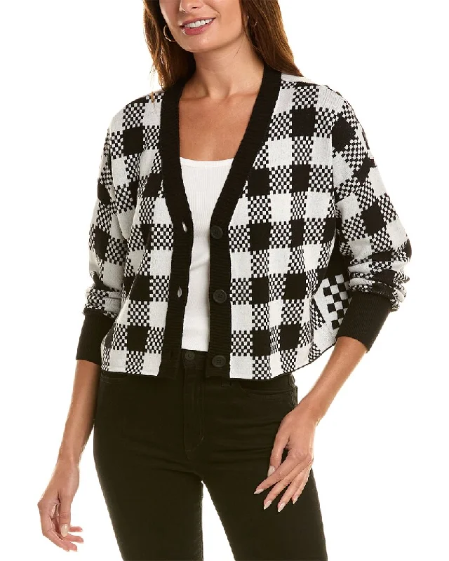 High-Neck Sweaters525 America Gingham Cardigan