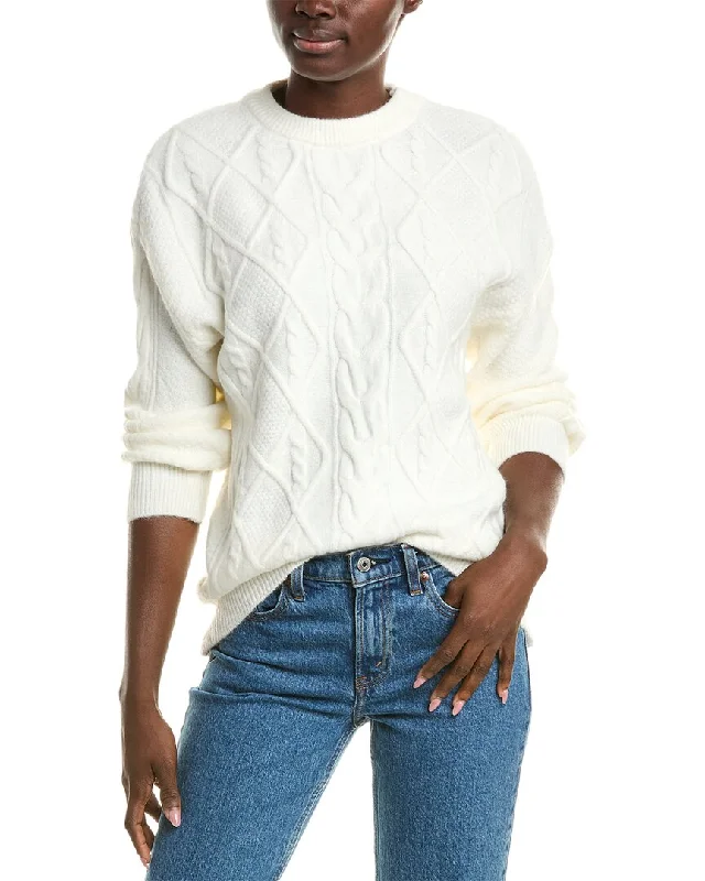 Oversized SweatersFemme Society Cashmere-Blend Pullover