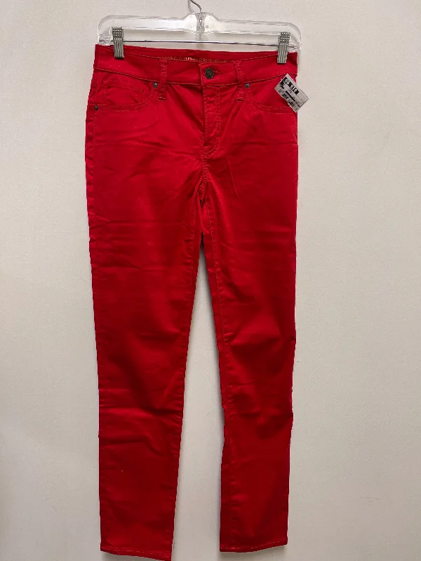 Jeans Skinny By Chicos In Red, Size: 0