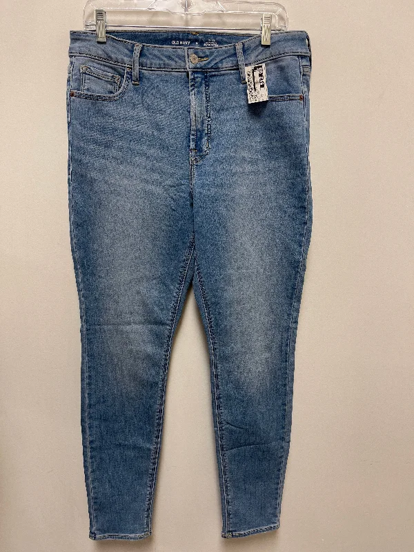 Jeans Skinny By Old Navy In Blue Denim, Size: 12