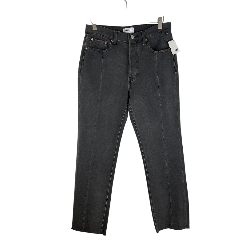 Jeans Straight By Pistola In Black, Size: 4