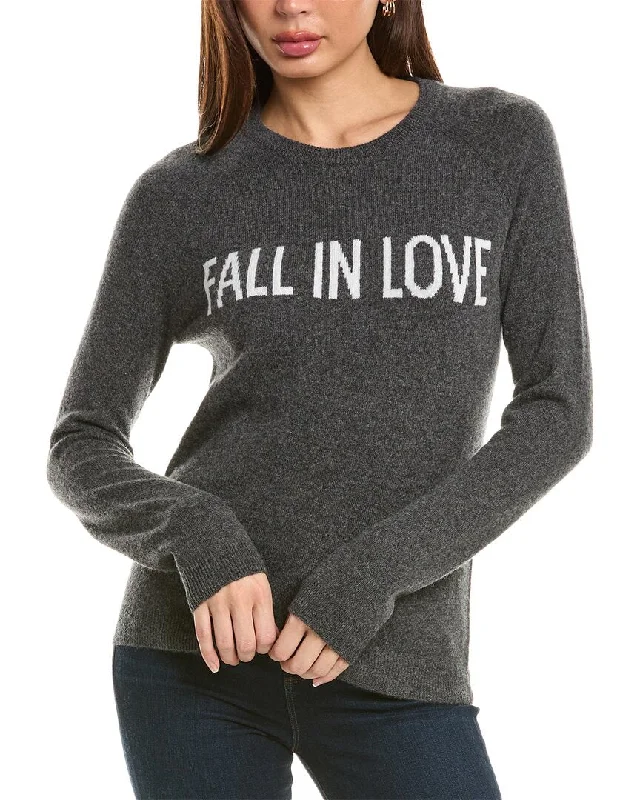 Designer Funky Hooded Sweatersphilosophy Fall In Love Cashmere Sweater