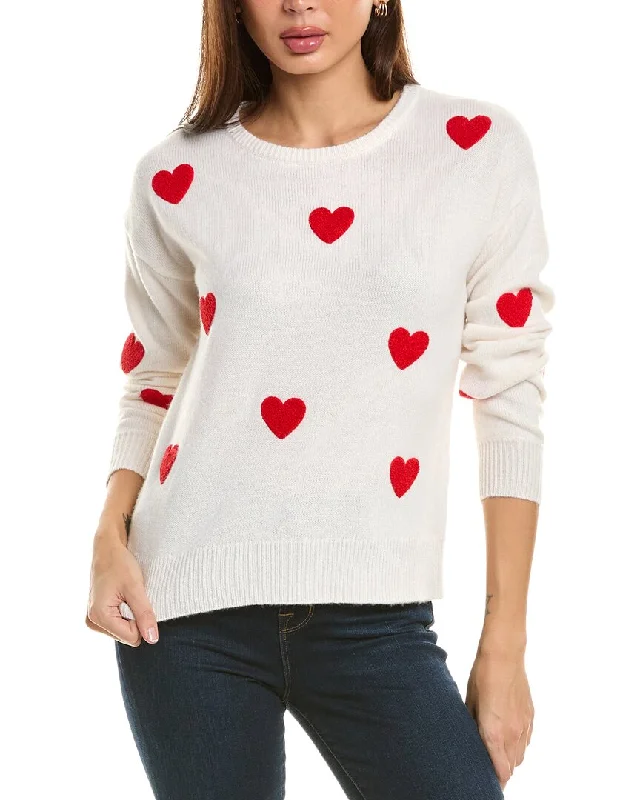 Casual Sweatersphilosophy Heart Patch Cashmere Sweater