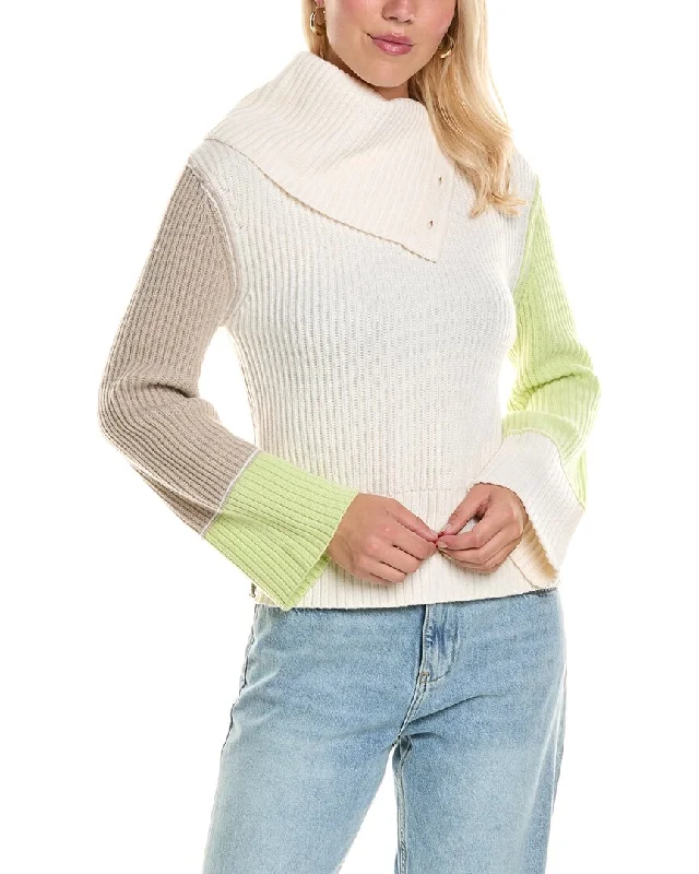 Plus-Size SweatersSIMKHAI Flores Wool & Cashmere-Blend Sweater