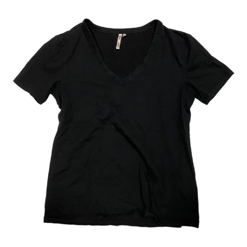 women's tops for business casual attireTop Short Sleeve Basic By Banana Republic In Black, Size: S