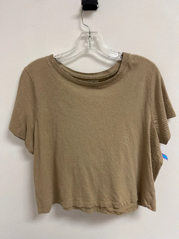 women's tops for those who want to create outfits that are both trendy and timelessTop Short Sleeve Basic By Madewell In Brown, Size: L