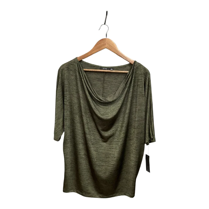 women's tops for those who want to show off their figure in a flattering wayTop Short Sleeve By Apt 9 In Green, Size: Xl