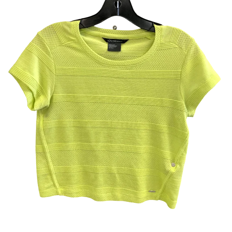 women's tops for those who seek both style and comfortTop Short Sleeve By Armani Exchange In Green, Size: Xs