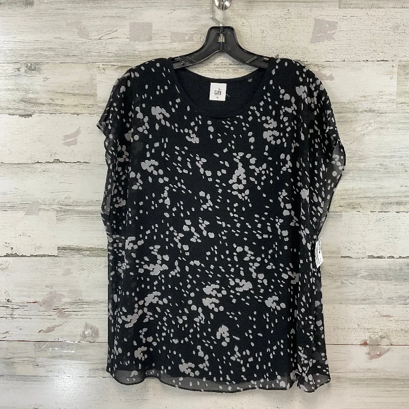 women's tops for those who want to add a personal touch to their wardrobe with unique and one-of-a-kind piecesTop Short Sleeve By Cabi In Black, Size: M