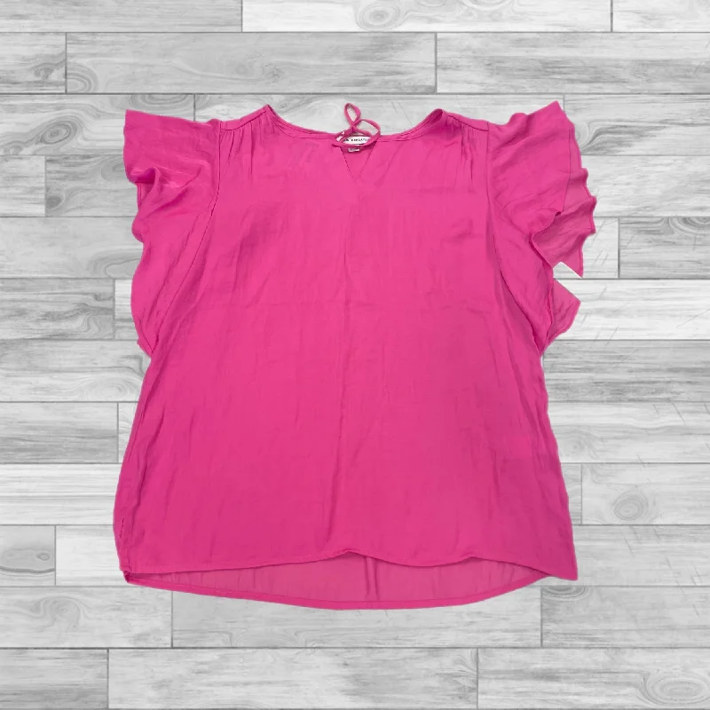 women's tops for everyday eleganceTop Short Sleeve By Counterparts In Pink, Size: S