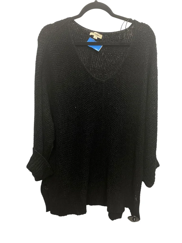 women's tops for those who believe in expressing their individuality through fashionTop Short Sleeve By Eesome In Black, Size: Xl