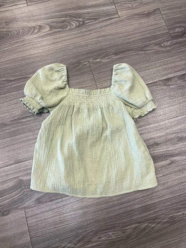 women's tops for those who value both quality and affordabilityTop Short Sleeve By J. Crew In Green, Size: Xs