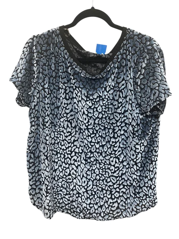 women's tops that offer a perfect blend of style, comfort, and affordabilityTop Short Sleeve By Kori America In Blue, Size: S