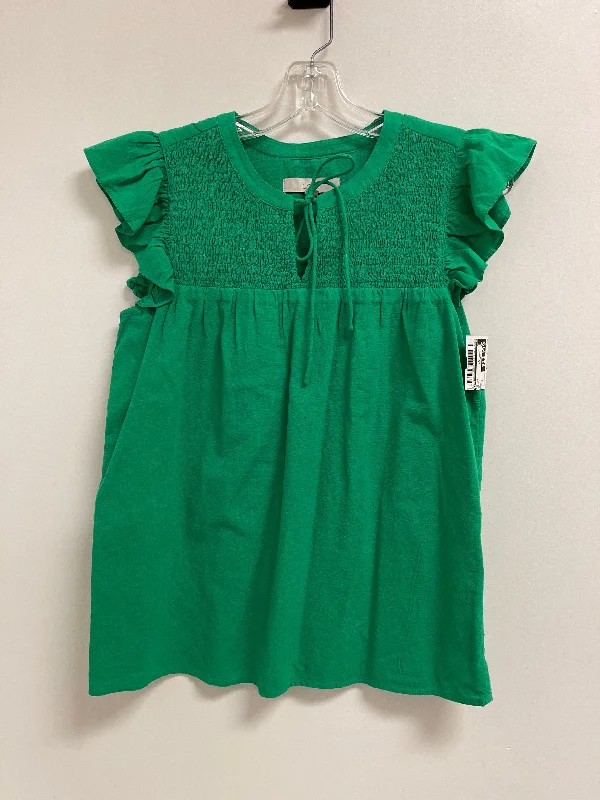 women's tops for creating capsule wardrobesTop Short Sleeve By Loft In Green, Size: Xs