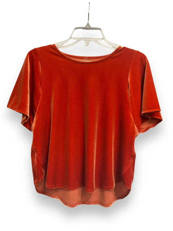 women's tops for date nightsTop Short Sleeve By Madewell In Orange, Size: Xs