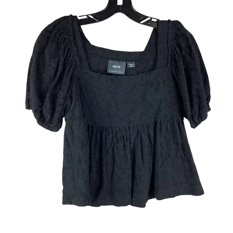 women's tops for those who want to stay warm and stylish during colder weatherTop Short Sleeve By Maeve In Black, Size: Xs