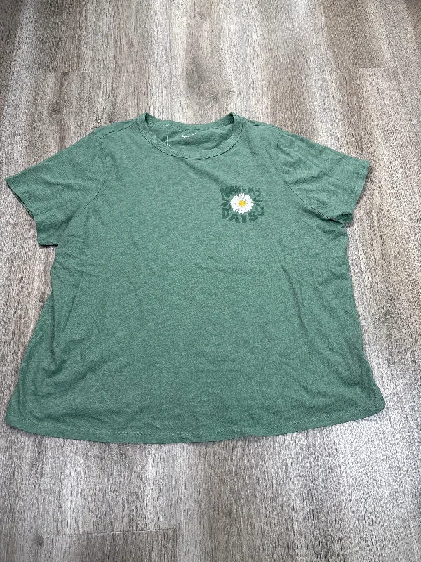 women's tops for everyday eleganceTop Short Sleeve By Old Navy In Green, Size: Xl