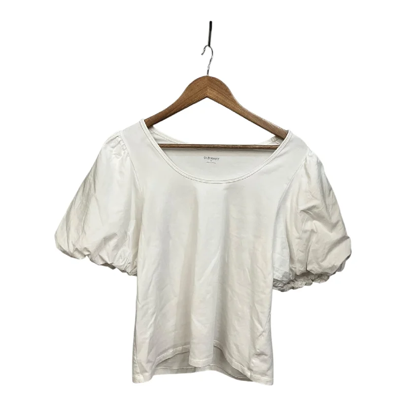 women's tops for those who want to create outfits that reflect their personal style and sense of fashionTop Short Sleeve By Old Navy In White, Size: Xl