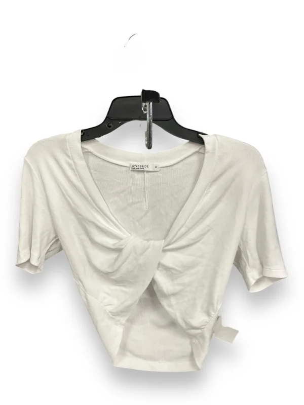 women's tops for those who want to wear pieces that are both functional and fashionableTop Short Sleeve By Stateside In White, Size: M