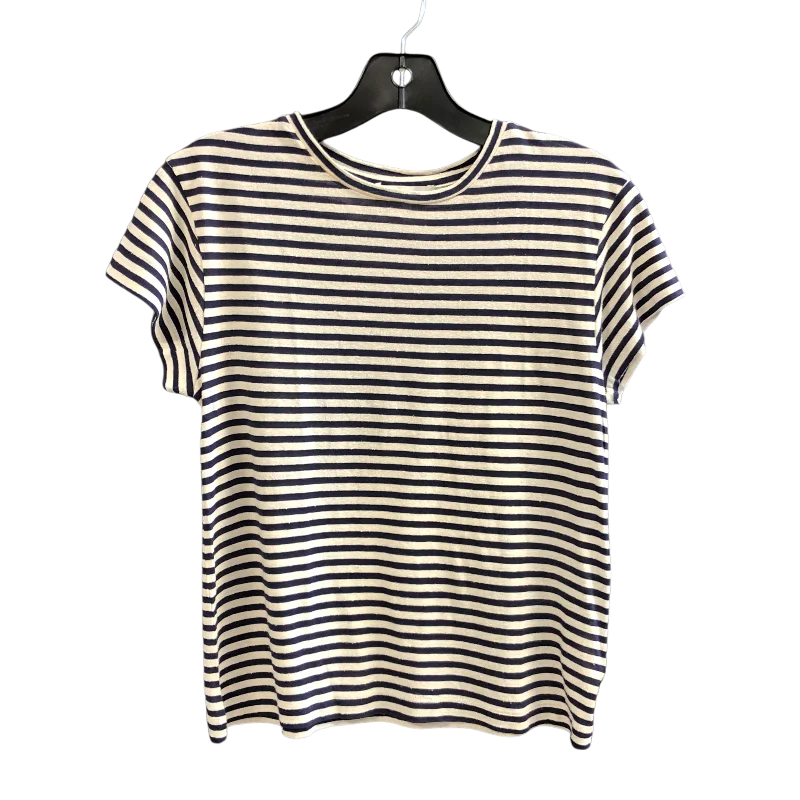 women's tops with spaghetti straps and deep V-necksTop Short Sleeve By Vince In Striped Pattern, Size: Xs